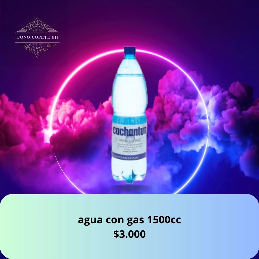 Agua con Gas cachantun1500cc