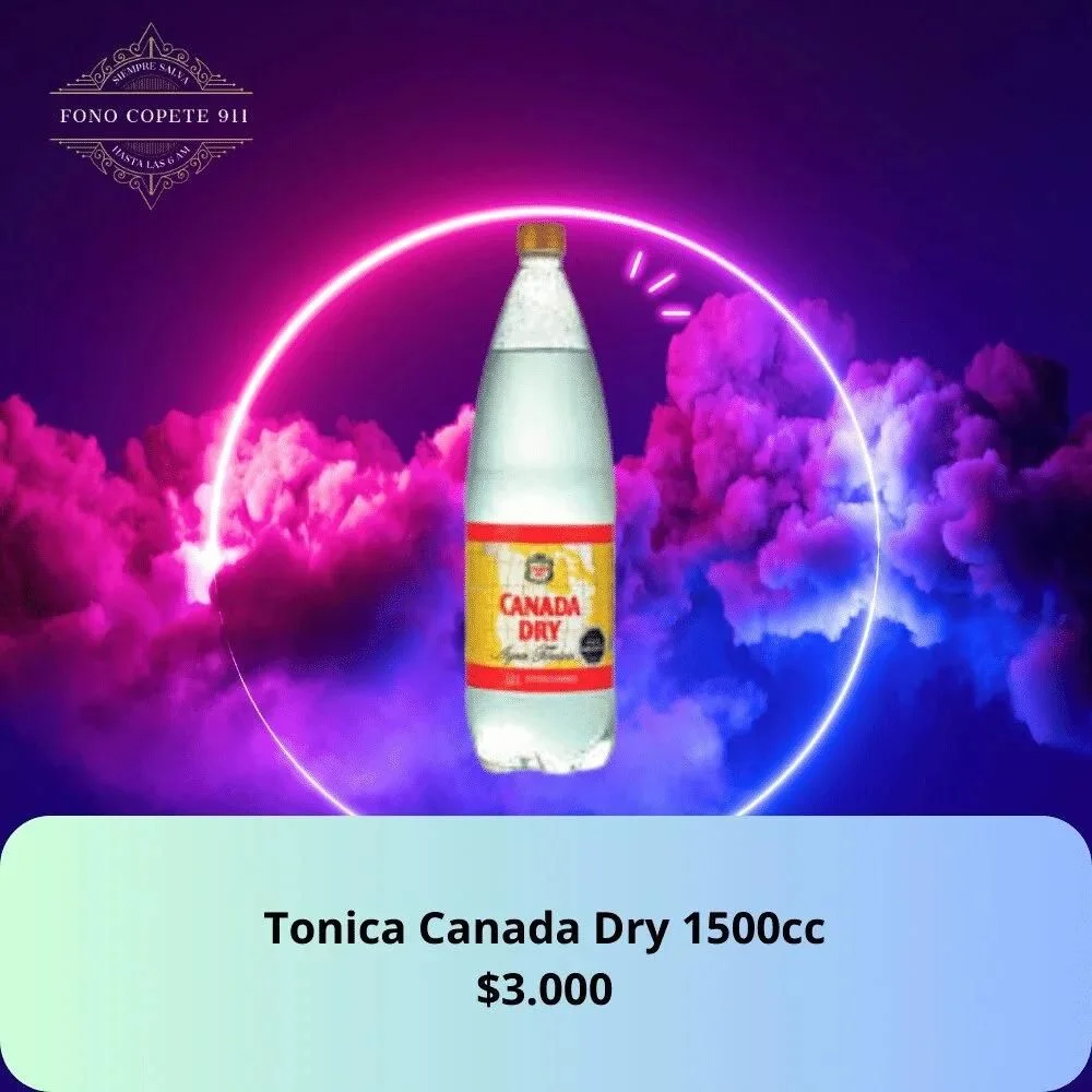 Agua tonica canada Dry 1500cc